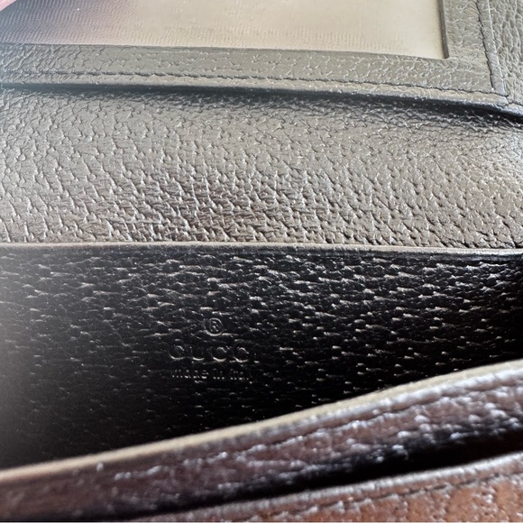 Authentic Gucci GG Black Canvas Bi-Fold Wallet w/ Boot and Gucci Logo Charm - Picture 5 of 9